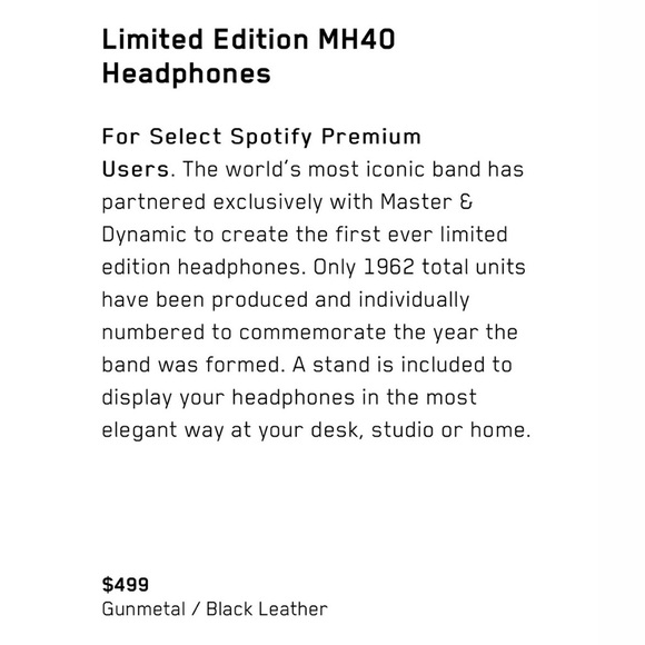 MASTER DYNAMIC X THE ROLLING STONES HEADPHONE - Picture 6 of 8